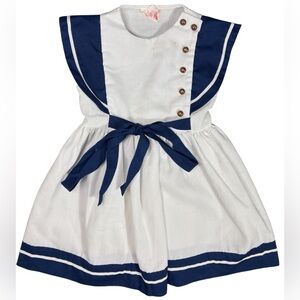 Vintage 1960s Union Made Sailor Dress | ILGWU | USA